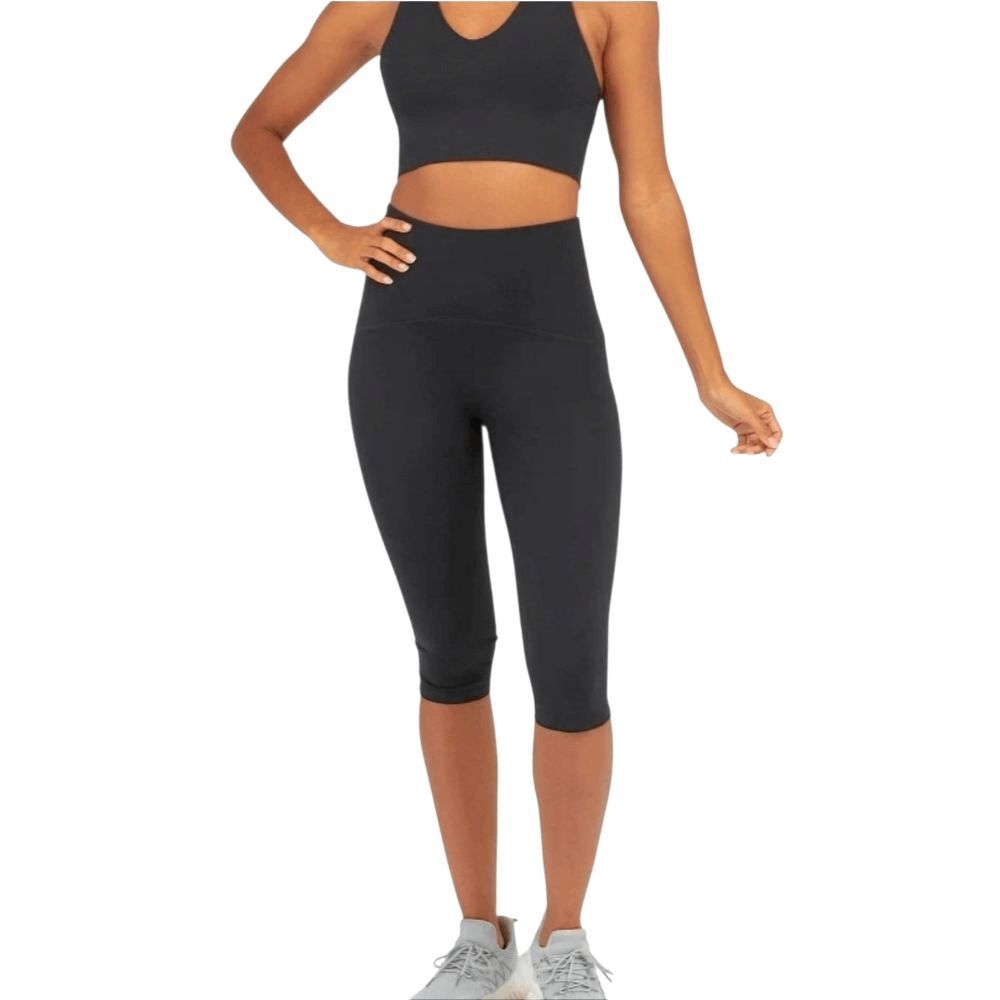 SPANX booty boost active knee leggings size Small